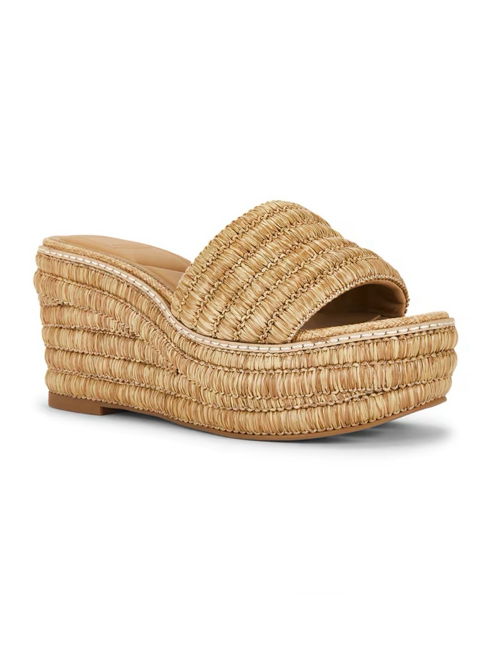Women’s DOLCE VITA Throne Platform sandal in natural- Size 6.5